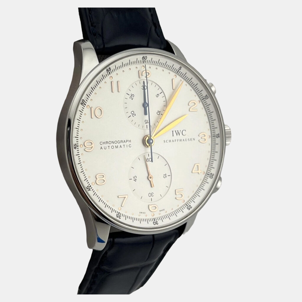IWC Portugieser IW371445 Automatic White Dial Stainless Steel Men's Wristwatch 41 mm IWC Portugieser IW371445 Automatic White Dial Stainless Steel Men's Wristwatch 41 mm