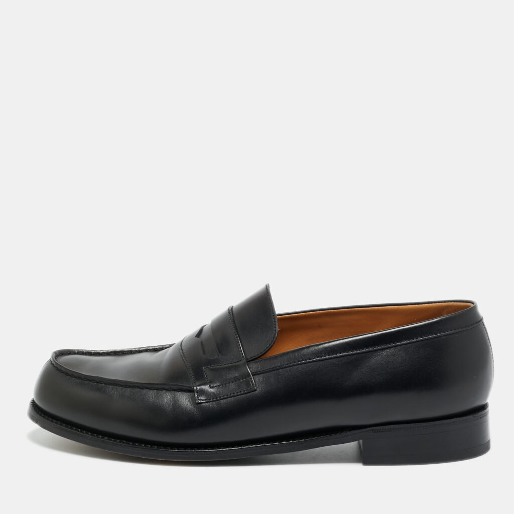 J.W.Anderson Black Leather Slip On Loafers Size 43.5