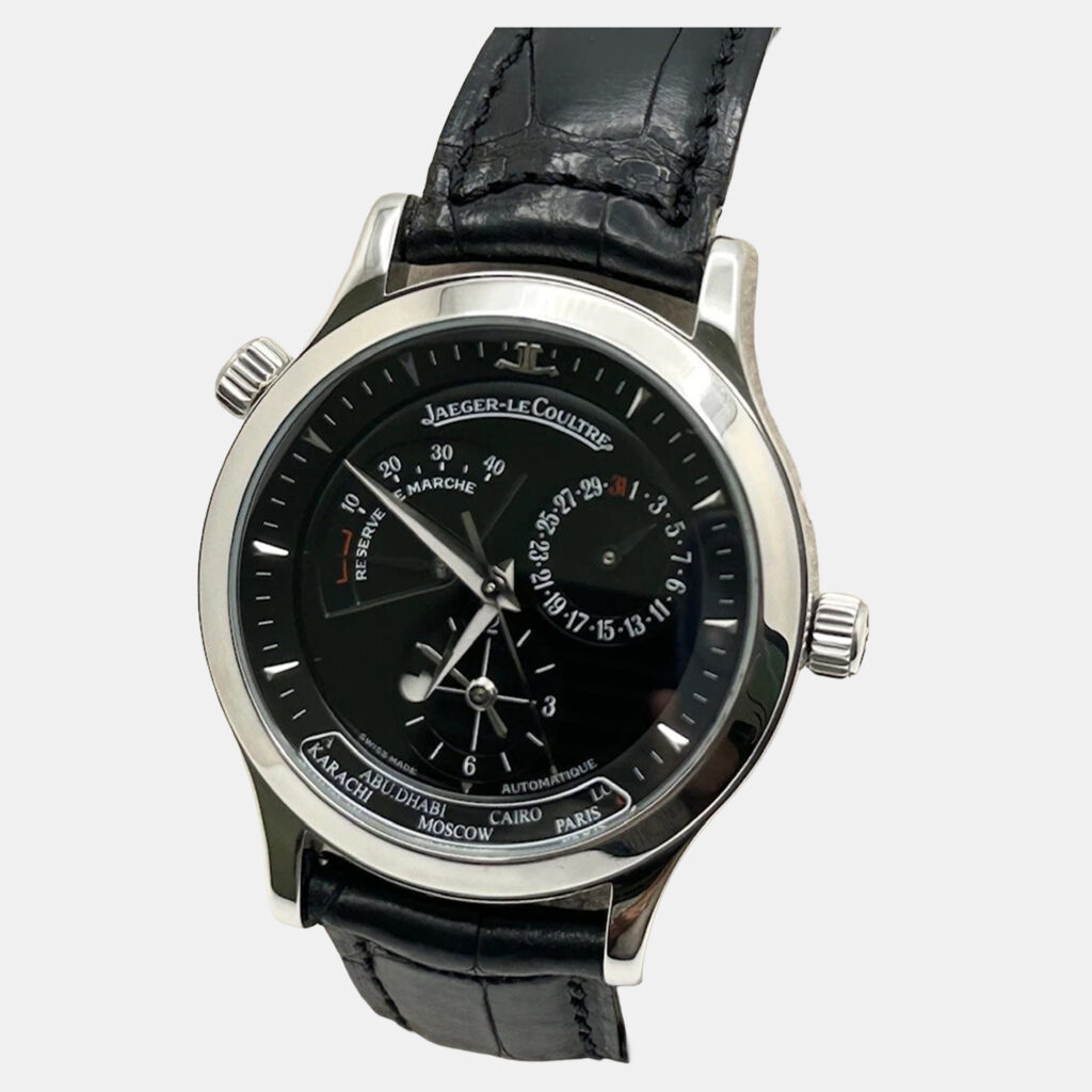 Jaeger-LeCoultre Master Geographic 142.8.92.S Automatic Black Dial Stainless Steel Men's Wristwatch 38 mm Jaeger-LeCoultre Master Geographic 142.8.92.S Automatic Black Dial Stainless Steel Men's Wristwatch 38 mm