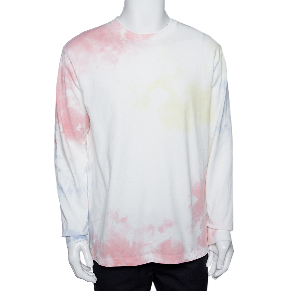 John Elliott Ink Bloom Tie Dye Cotton University T-Shirt M John Elliott Ink Bloom Tie Dye Cotton University T-Shirt M