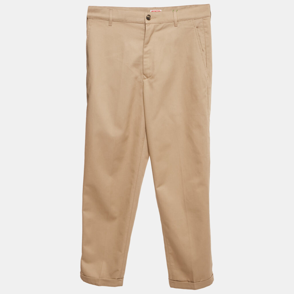 Kenzo Beige Gabardine Chino Trousers S Kenzo Beige Gabardine Chino Trousers S