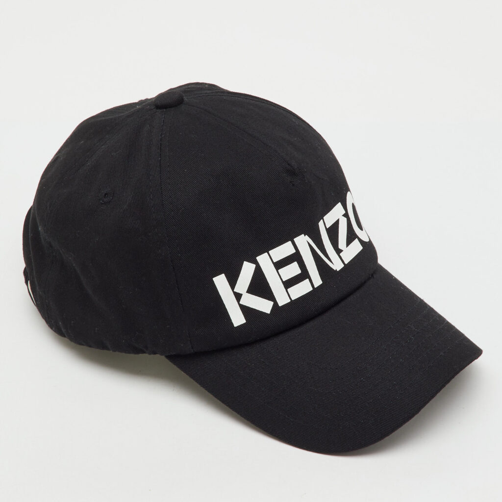 Kenzo Black Logo Print Cotton Baseball Cap One Size Kenzo Black Logo Print Cotton Baseball Cap One Size