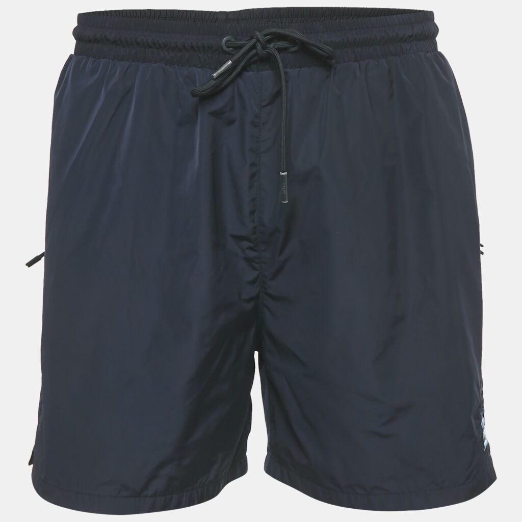 Kith Navy Blue Synthetic Shorts L Kith Navy Blue Synthetic Shorts L