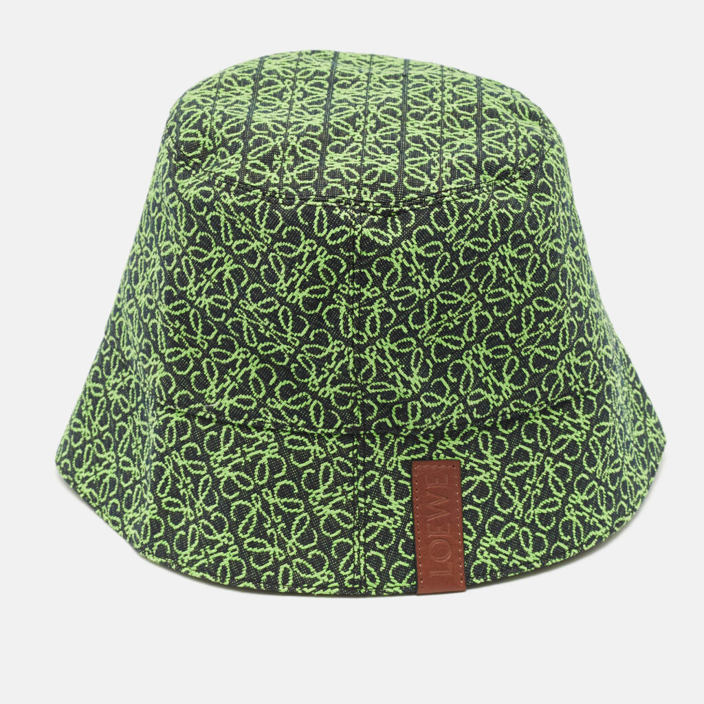Loewe Green Anagram Jacquard Bucket Hat Loewe Green Anagram Jacquard Bucket Hat