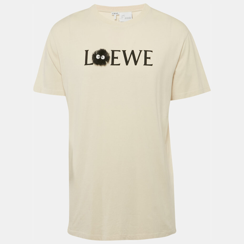 Loewe X Studio Ghibli Beige Printed Jersey T-Shirt M Loewe X Studio Ghibli Beige Printed Jersey T-Shirt M