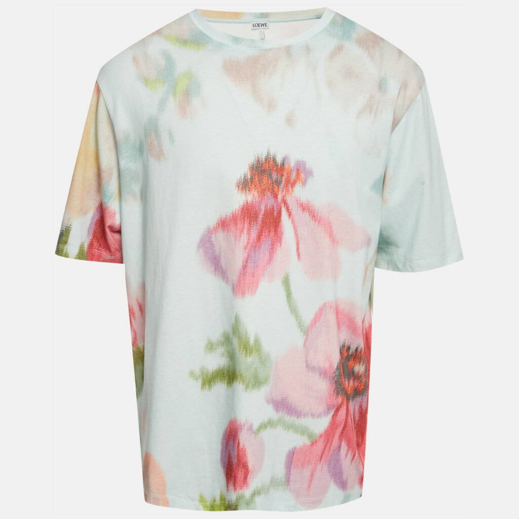 Loewe Multicolor Floral Print Cotton Oversize T-Shirt L Loewe Multicolor Floral Print Cotton Oversize T-Shirt L