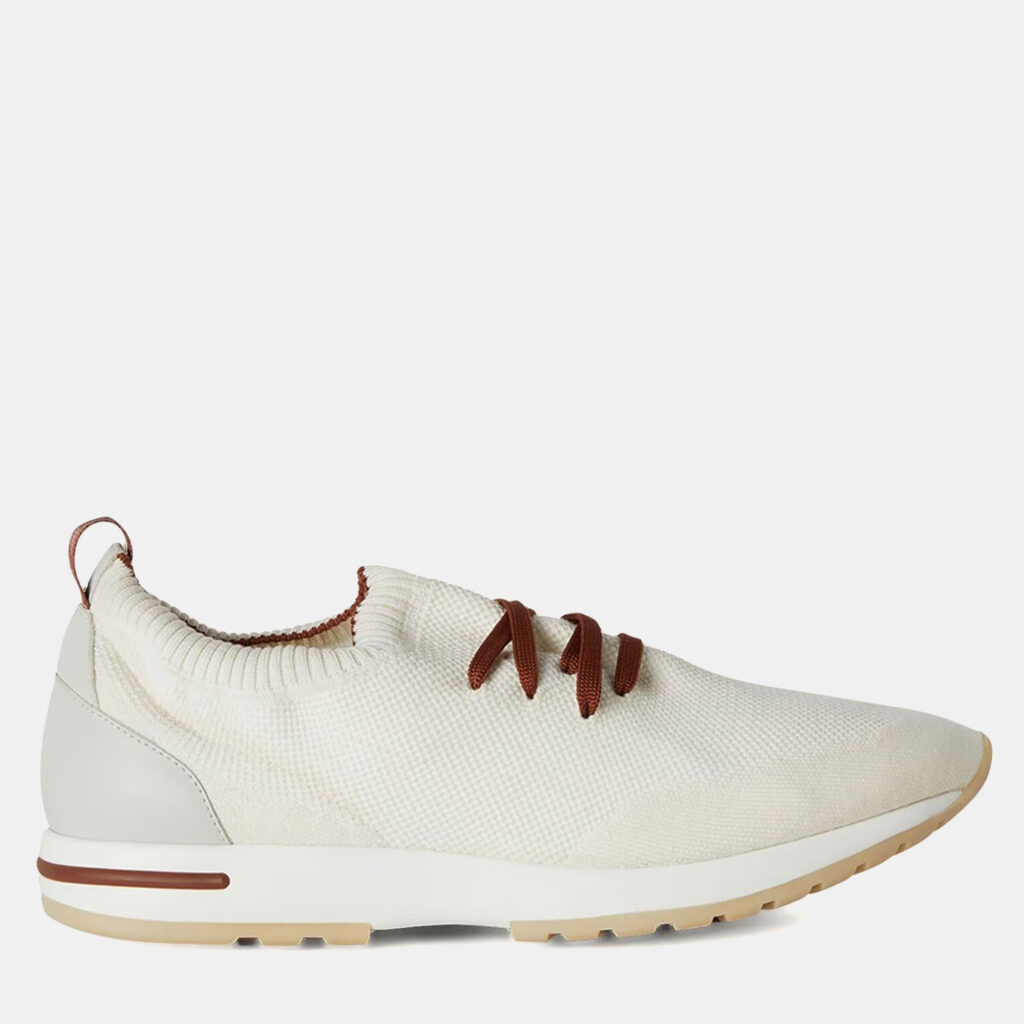 Loro Piana 360 LP Flexy Walk 42 White Wool Sneakers