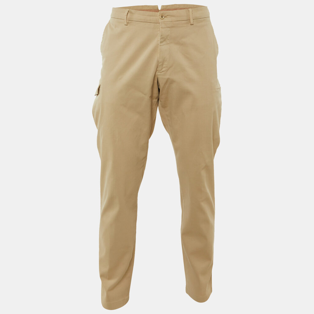 Loro Piana Beige Cotton Gabardine Trousers XXXL Loro Piana Beige Cotton Gabardine Trousers XXXL