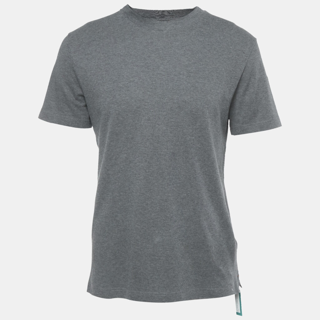 Loro Piana Grey Cotton Ray T-Shirt S Loro Piana Grey Cotton Ray T-Shirt S