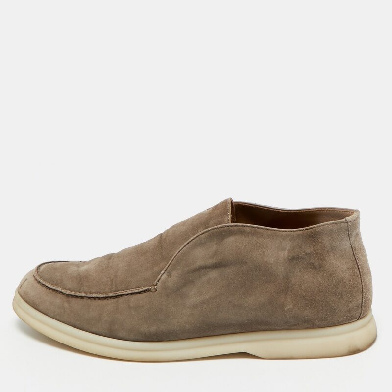 Loro Piana Brown Suede Open Walk Ankle Length Boots Size 39 Loro Piana Brown Suede Open Walk Ankle Length Boots Size 39