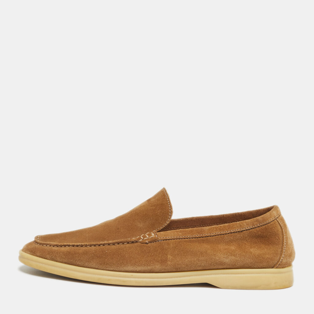Loro Piana Light Brown Suede Summer Walk Slip On Loafers Size 42 Loro Piana Light Brown Suede Summer Walk Slip On Loafers Size 42