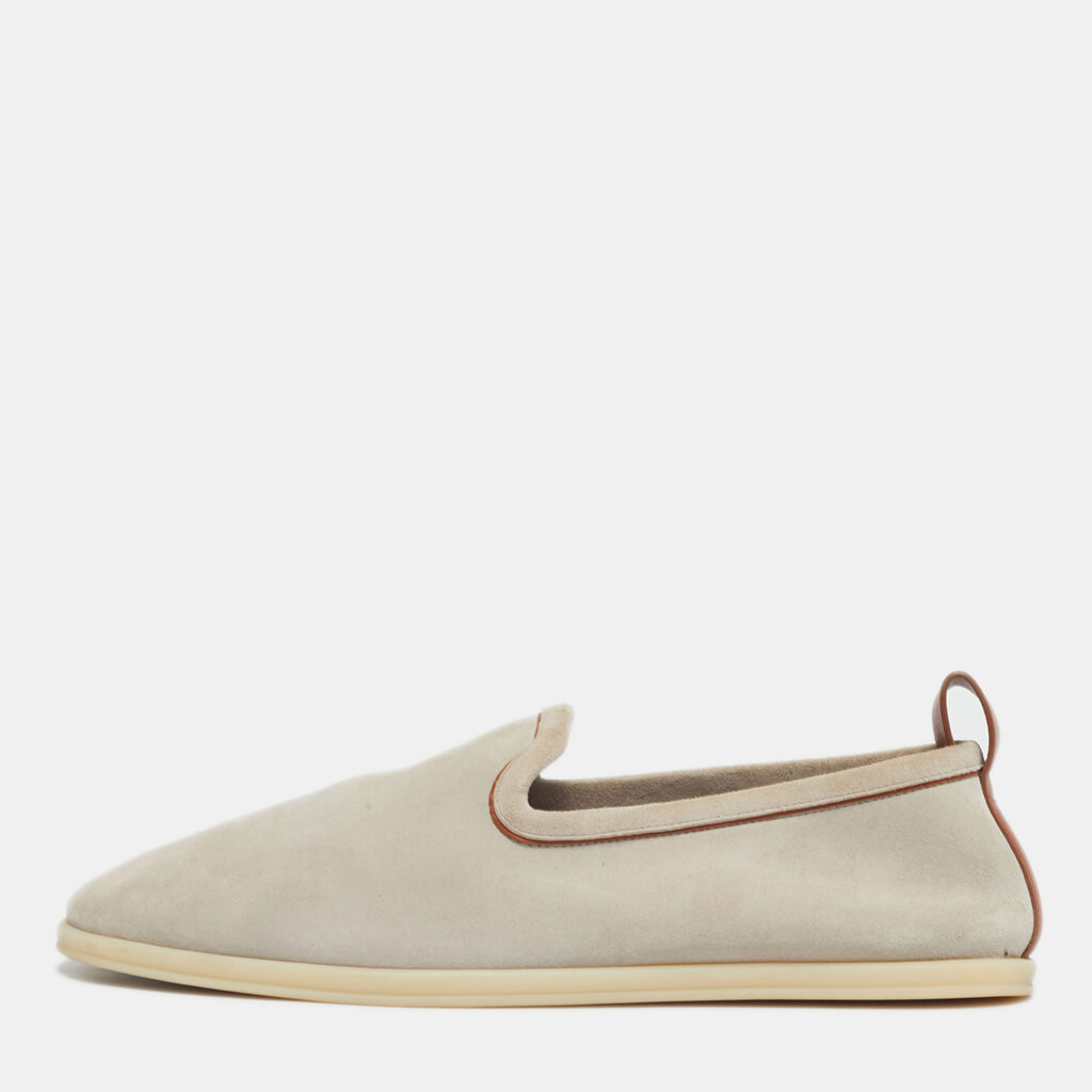 Loro Piana Beige Leather and Suede Venice walk Loafers Size 43 Loro Piana Beige Leather and Suede Venice walk Loafers Size 43