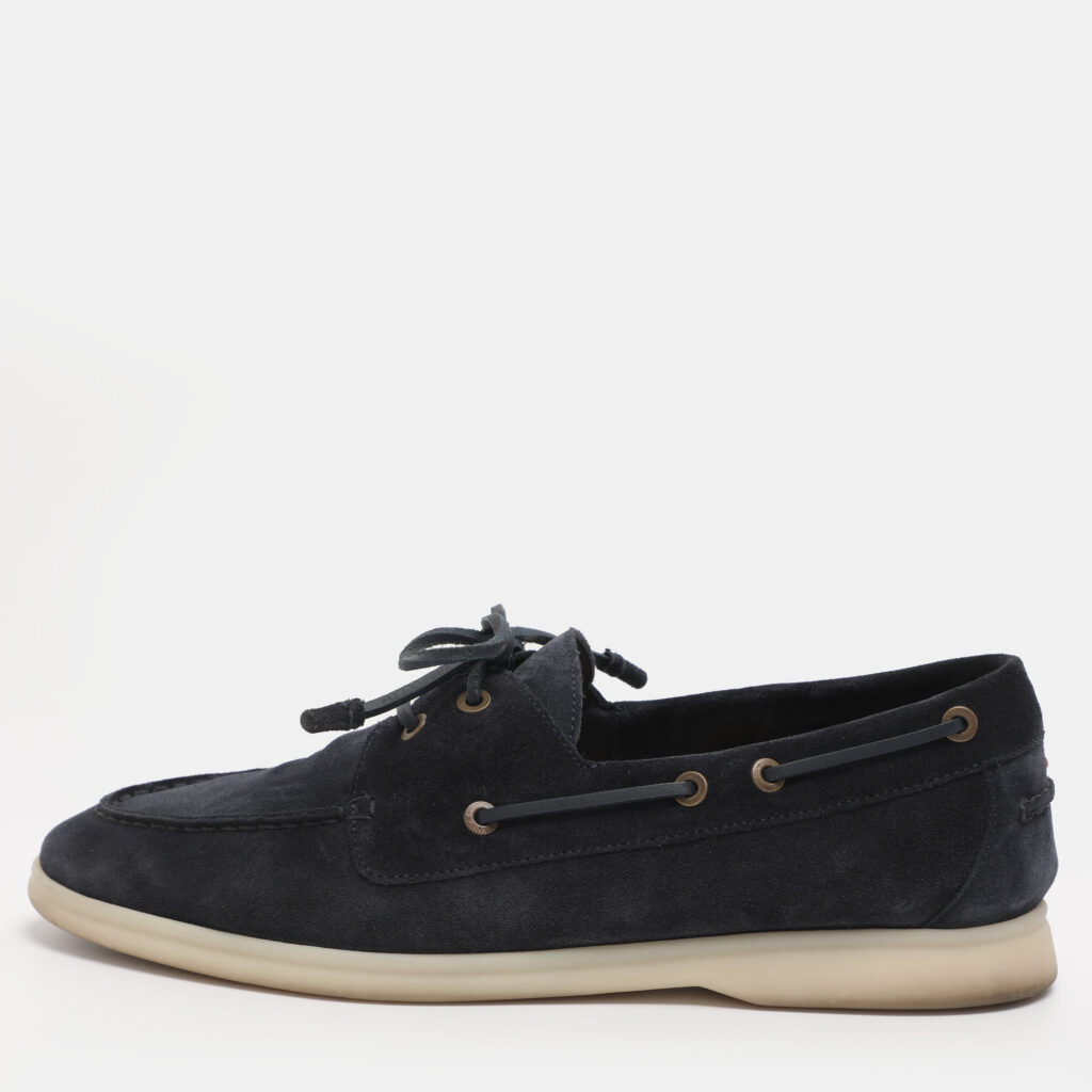 Loro Piana Blue Suede Sea Sail Loafers Size 41.5 Loro Piana Blue Suede Sea Sail Loafers Size 41.5