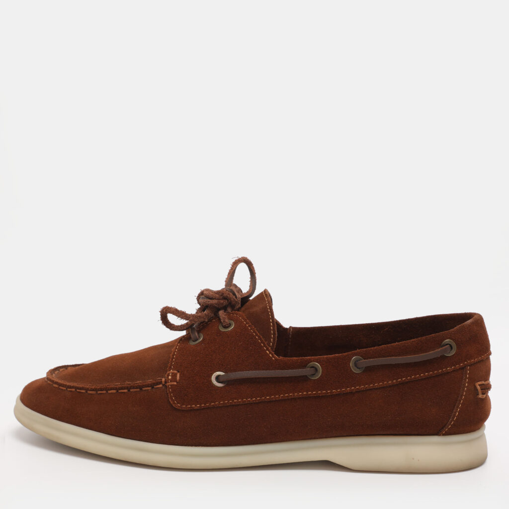 Loro Piana Brown Suede Sea Sail Loafers Size 41 Loro Piana Brown Suede Sea Sail Loafers Size 41