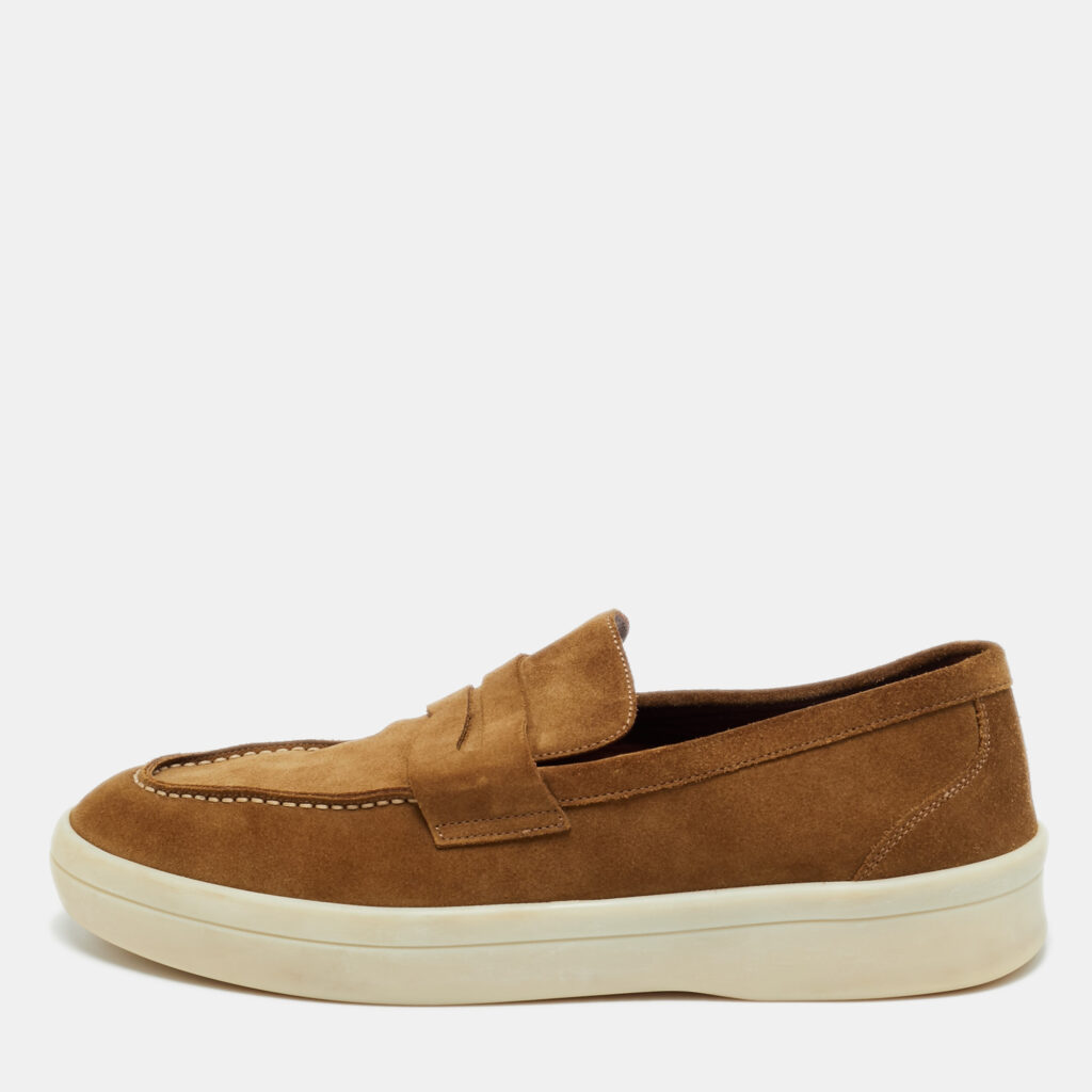 Loro Piana Brown Suede Ultimate Walk Loafers Size 43 Loro Piana Brown Suede Ultimate Walk Loafers Size 43