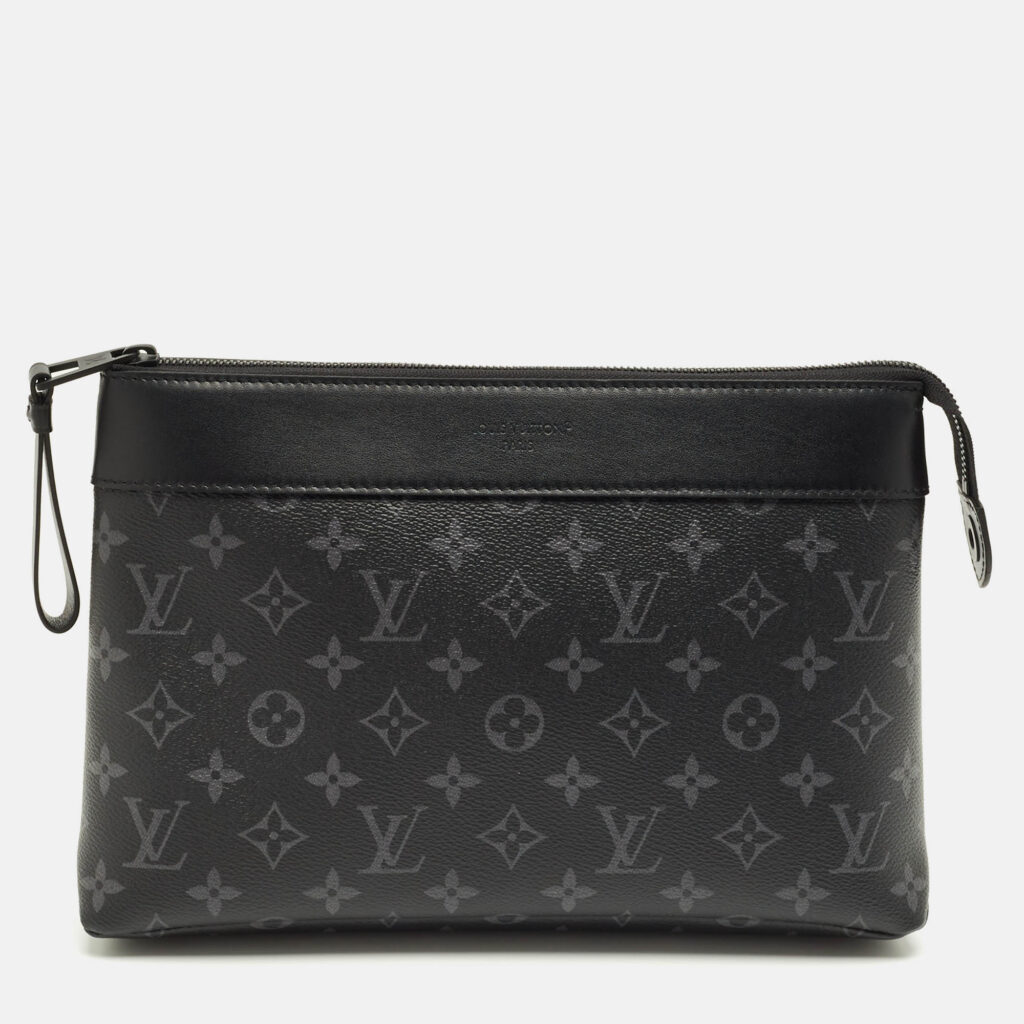 Louis Vuitton Monogram Eclipse Canvas Pochette Voyage Souple Louis Vuitton Monogram Eclipse Canvas Pochette Voyage Souple
