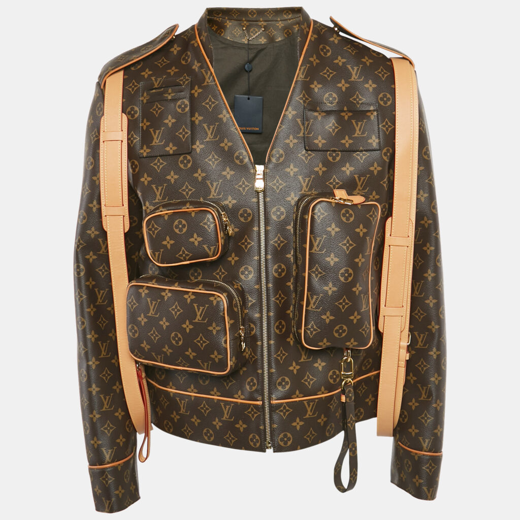 Louis Vuitton Brown Monogram Coated Canva Admiral Jacket L