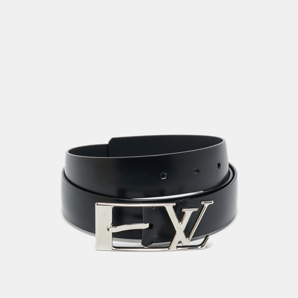 Louis Vuitton Black Leather Neogram Belt 90CM Louis Vuitton Black Leather Neogram Belt 90CM