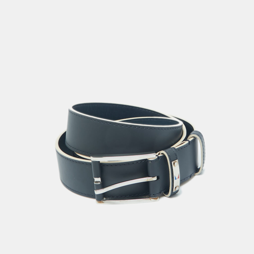 luxury-men-louis-vuitton-used-accessories-p1216468-001.jpg Louis Vuitton Navy Blue Leather America's Cup Belt 95 CM