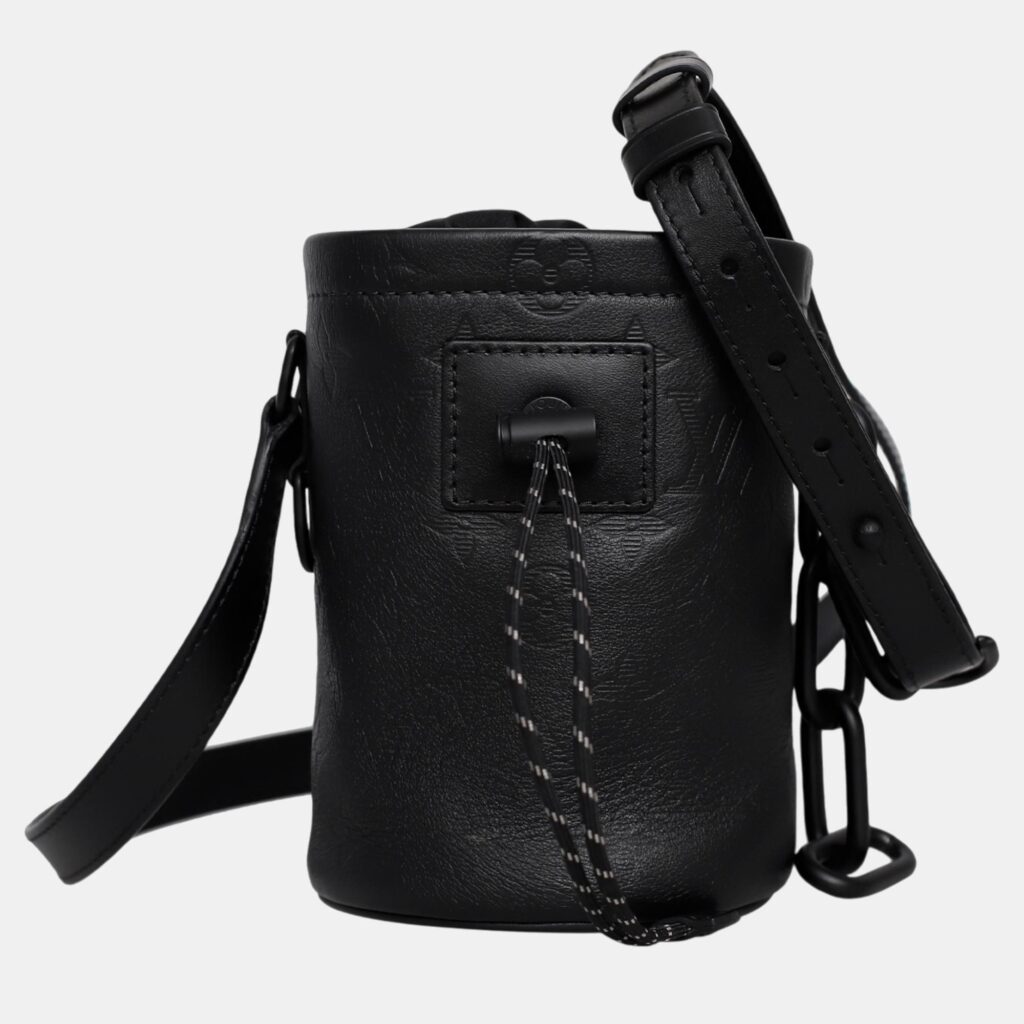 Louis Vuitton Black Monogram Leather Nano Chalk Bag Louis Vuitton Black Monogram Leather Nano Chalk Bag