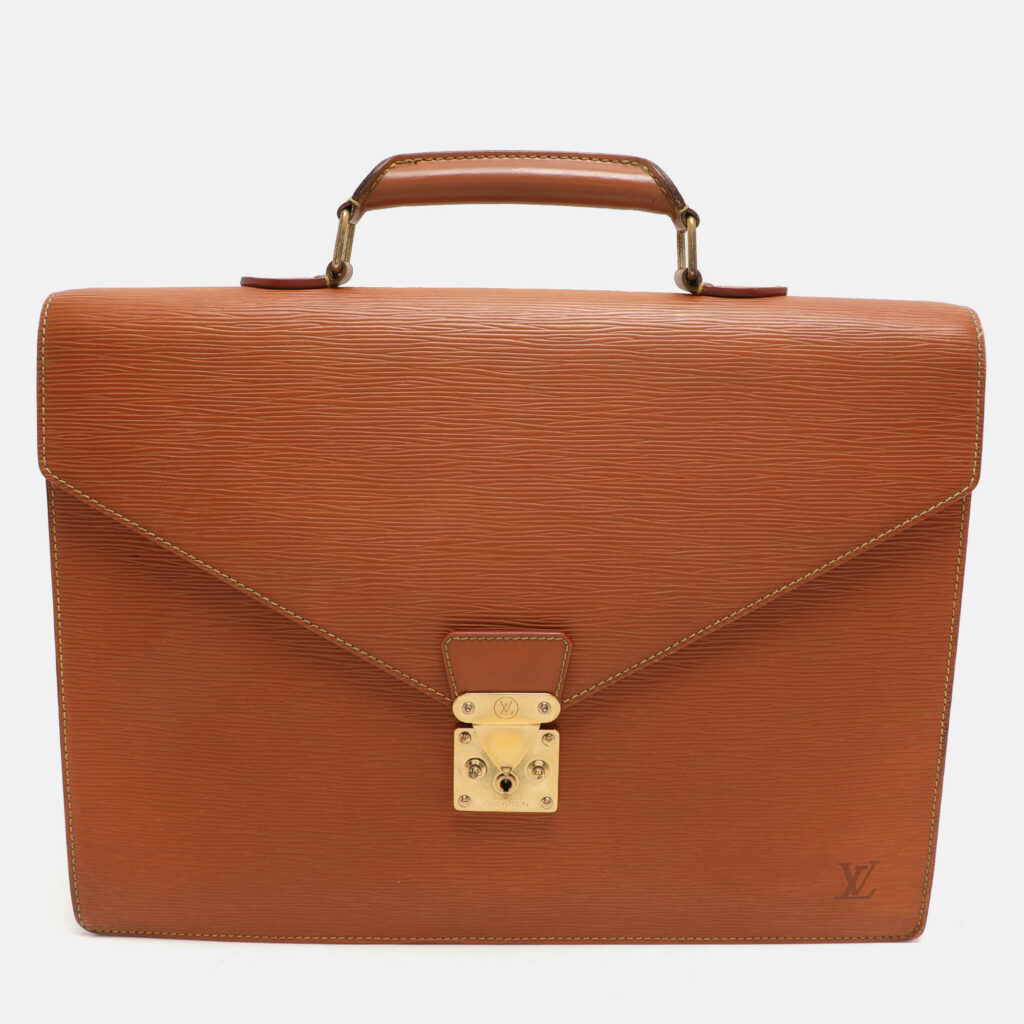 Louis Vuitton Cipango Gold Epi Leather Serviette Conseiller Briefcase Louis Vuitton Cipango Gold Epi Leather Serviette Conseiller Briefcase