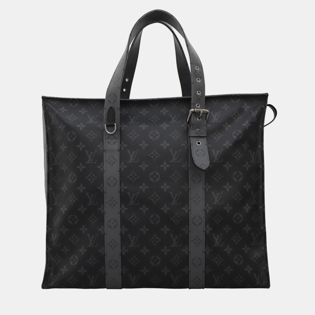 Louis Vuitton New Cabas Zippe Bag Reverse Monogram Eclipse Canvas GM