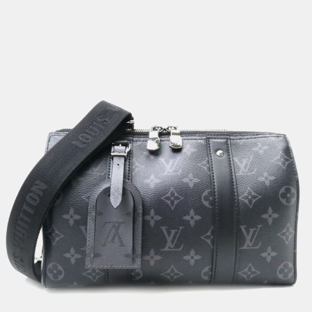 Louis Vuitton City Keepall Monogram Eclipse Coated Canvas Shoulder Bag