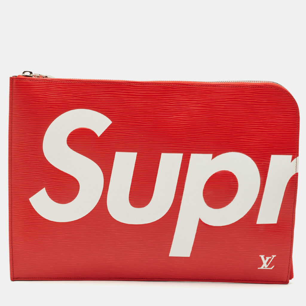 Louis Vuitton x Supreme Red Epi Leather Pochette Jour GM Louis Vuitton x Supreme Red Epi Leather Pochette Jour GM