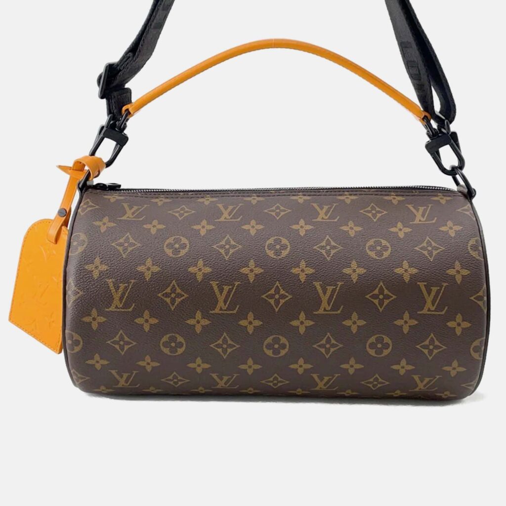 Louis Vuitton Soft Polochon Noir Monogram Macassar Coated Canvas Boston Bag Louis Vuitton Soft Polochon Noir Monogram Macassar Coated Canvas Boston Bag