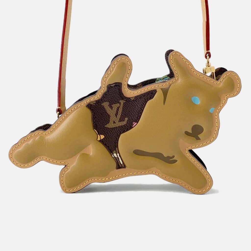 Louis Vuitton Dog on Strap Brown Monogram Canvas Crossbody Bag Louis Vuitton Dog on Strap Brown Monogram Canvas Crossbody Bag