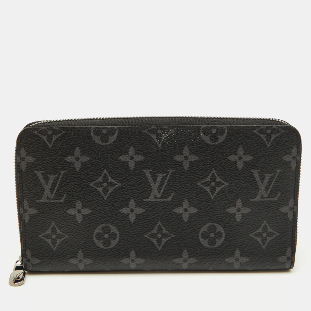 Louis Vuitton Monogram Eclipse Canvas Horizontal Zippy Wallet Louis Vuitton Monogram Eclipse Canvas Horizontal Zippy Wallet