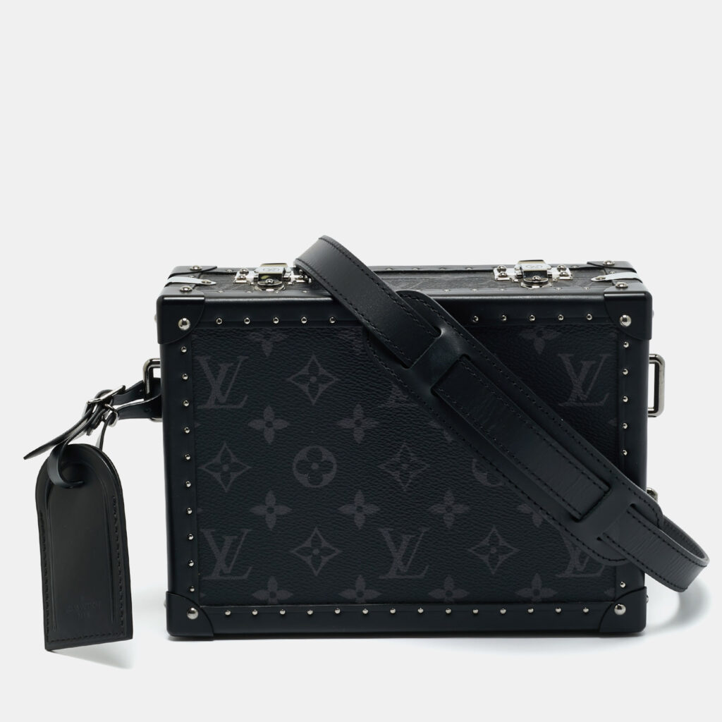 Louis Vuitton Monogram Eclipse Canvas and Leather Clutch Box Louis Vuitton Monogram Eclipse Canvas and Leather Clutch Box