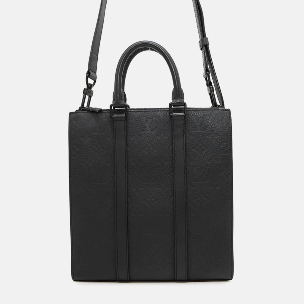 Louis Vuitton Sac Plat Black Monogram Taurillon