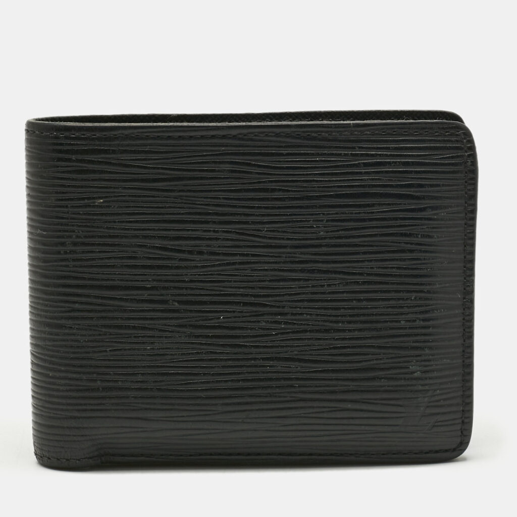 Louis Vuitton Black Epi Leather Slender Wallet Louis Vuitton Black Epi Leather Slender Wallet