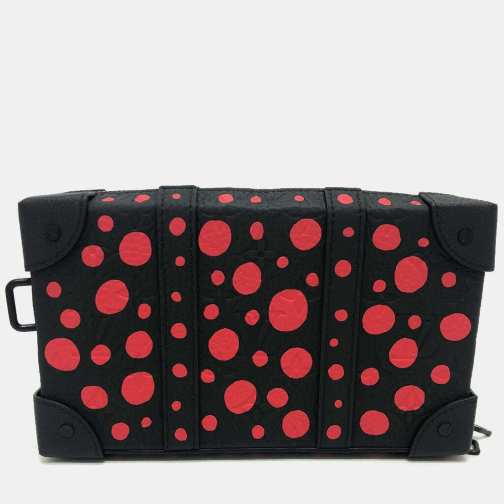 Louis Vuitton Soft Trunk Black/Red Infinity Dot Leather Wallet Louis Vuitton Soft Trunk Black/Red Infinity Dot Leather Wallet