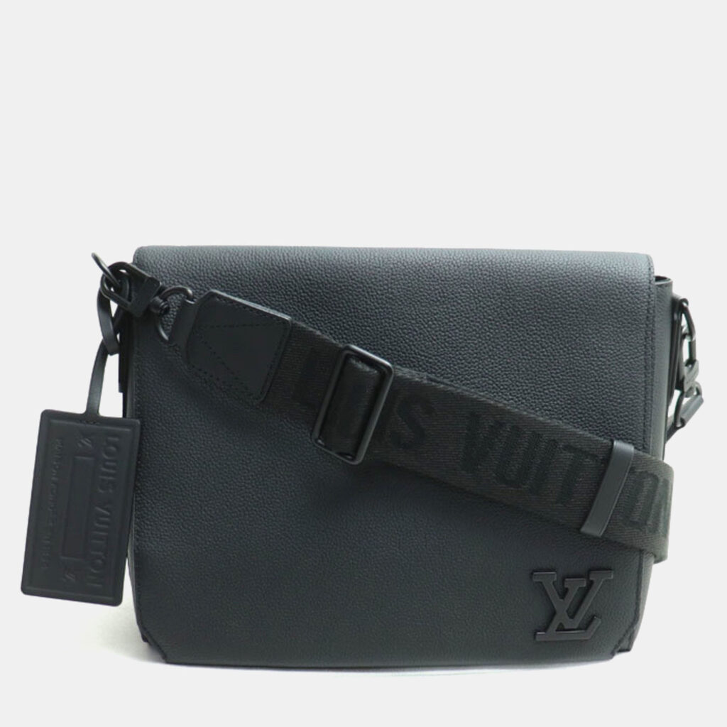 Louis Vuitton Take Off Black Leather Shoulder Bag Louis Vuitton Take Off Black Leather Shoulder Bag