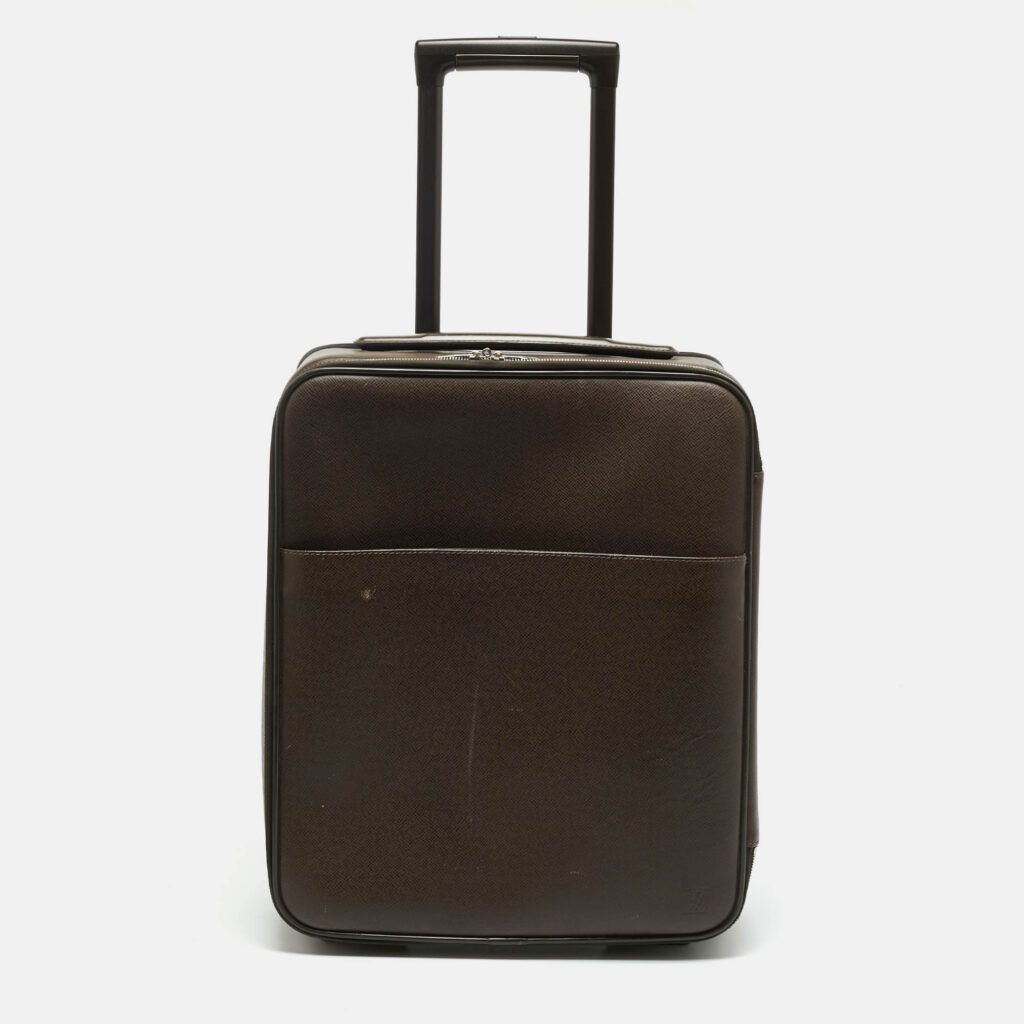Louis Vuitton Brown Taiga Leather Pegase 45 Business Luggage