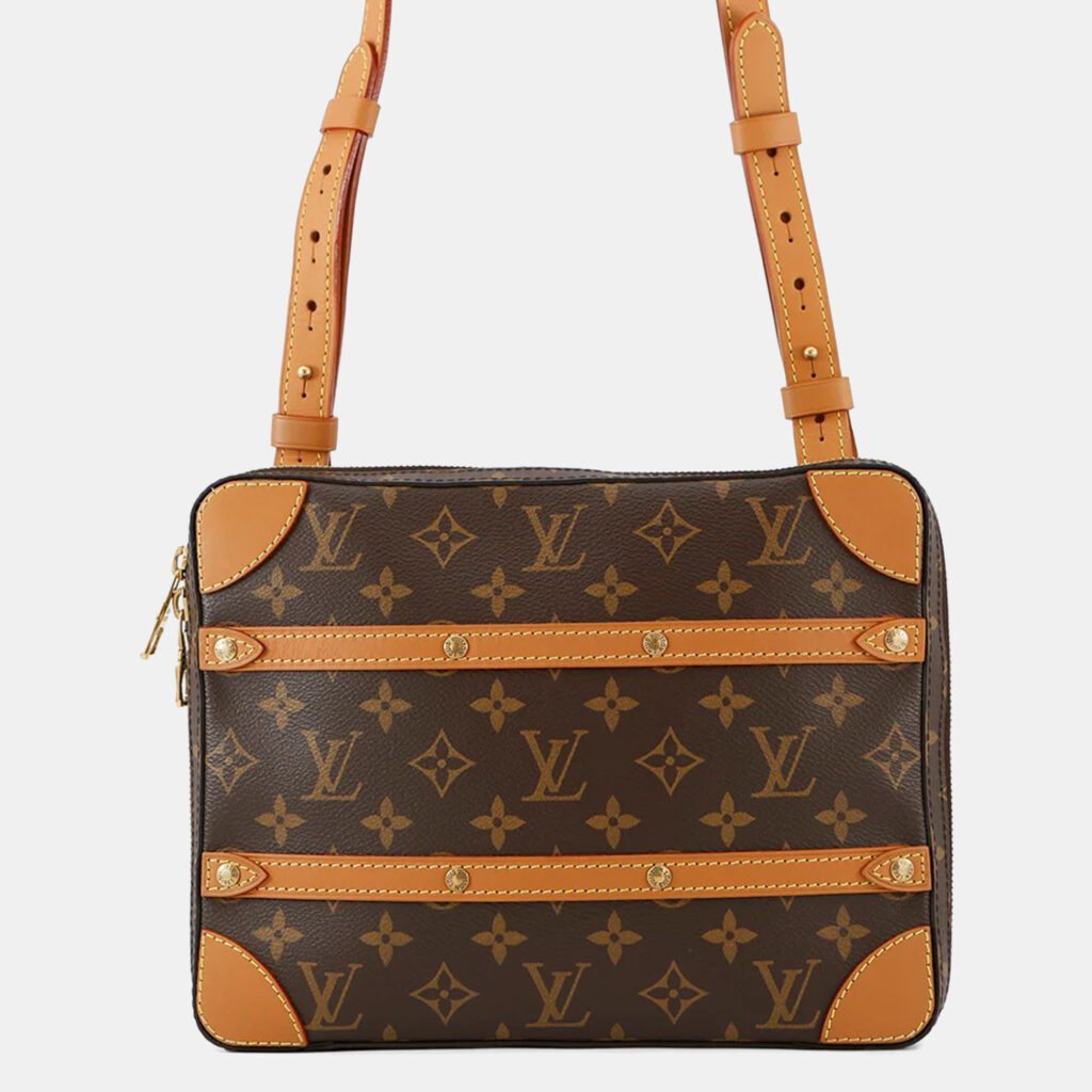 Louis Vuitton Soft Trunk / Messenger Brown Monogram Size PM Louis Vuitton Soft Trunk / Messenger Brown Monogram Size PM