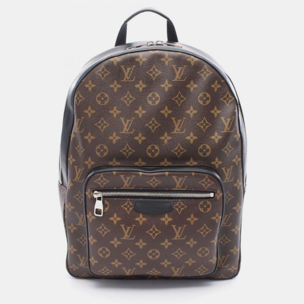Louis Vuitton Josh Rucksack Coated Canvas-Coated Canvas And Leather Monogram Macassar Brown/Black Louis Vuitton Josh Rucksack Coated Canvas-Coated Canvas And Leather Monogram Macassar Brown/Black