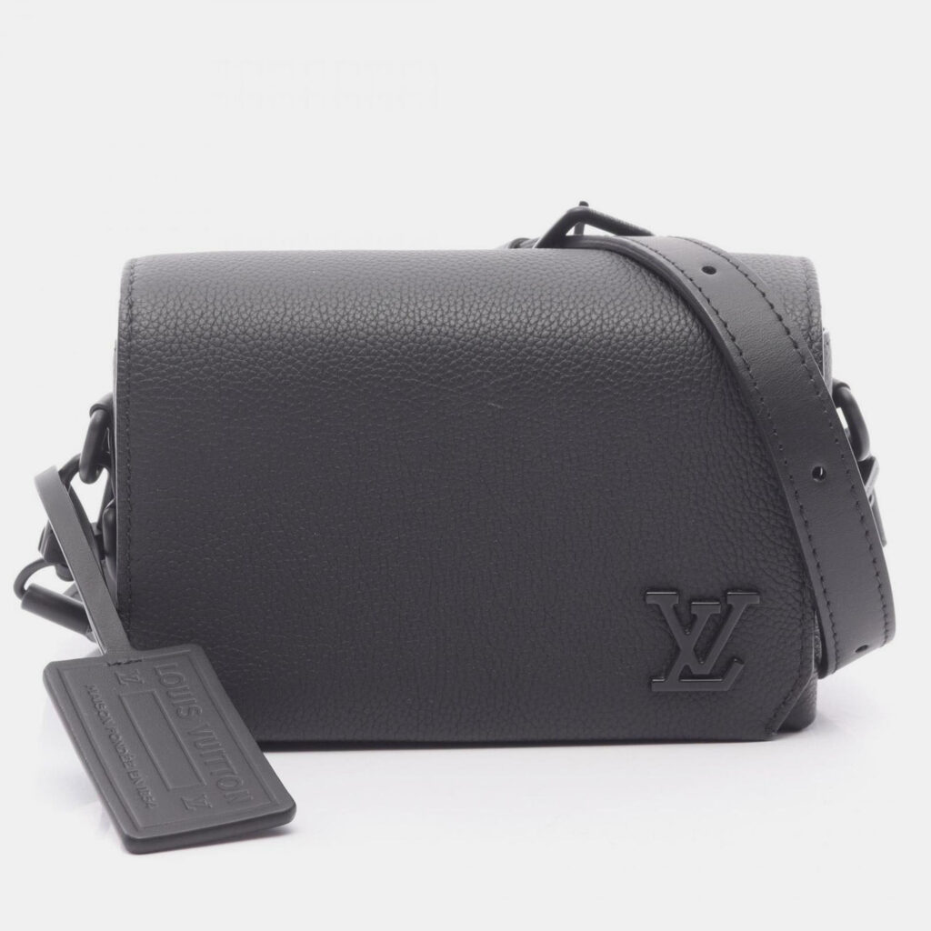 Louis Vuitton Fastline Wearable Wallet Shoulder Bag In Leather With Aerogram Pattern Black