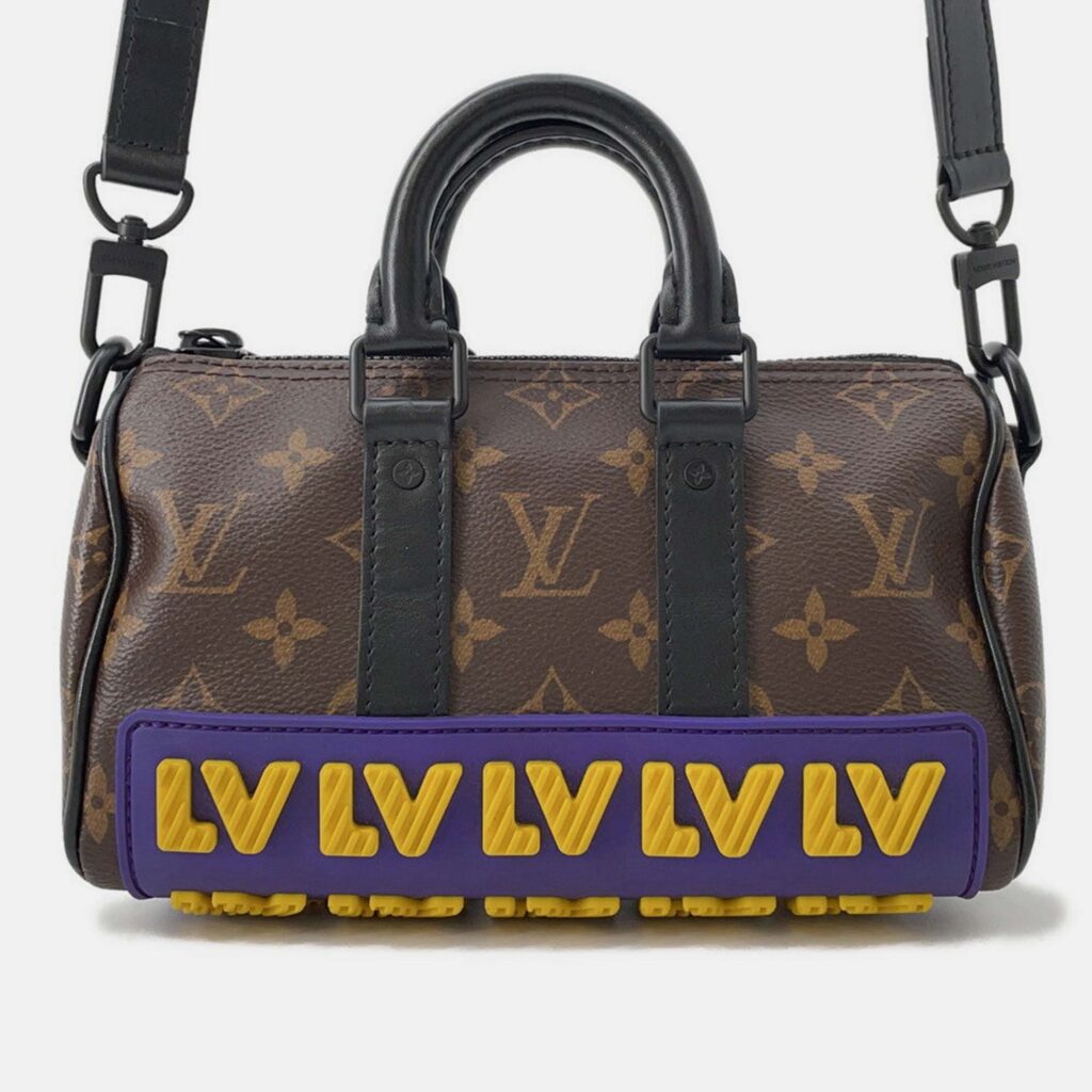 Louis Vuitton Keepall XS Black Monogram Rubber Duffel Bag Louis Vuitton Keepall XS Black Monogram Rubber Duffel Bag
