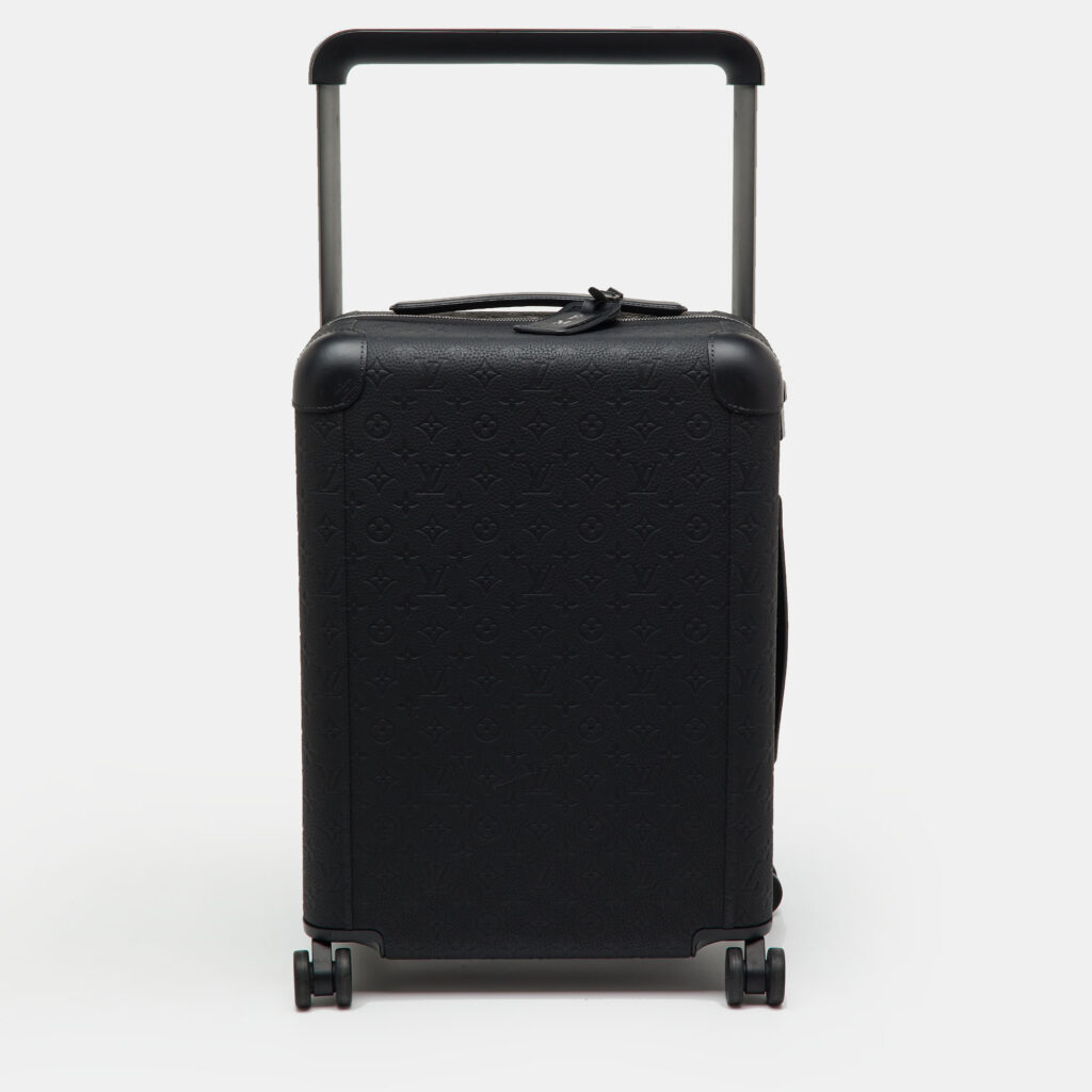 Louis Vuitton Black Taurillon Leather Horizon 55 Rolling Luggage