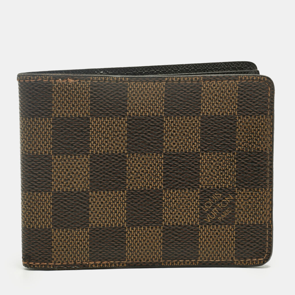 Louis Vuitton Damier Ebene Canvas Slender Wallet Louis Vuitton Damier Ebene Canvas Slender Wallet