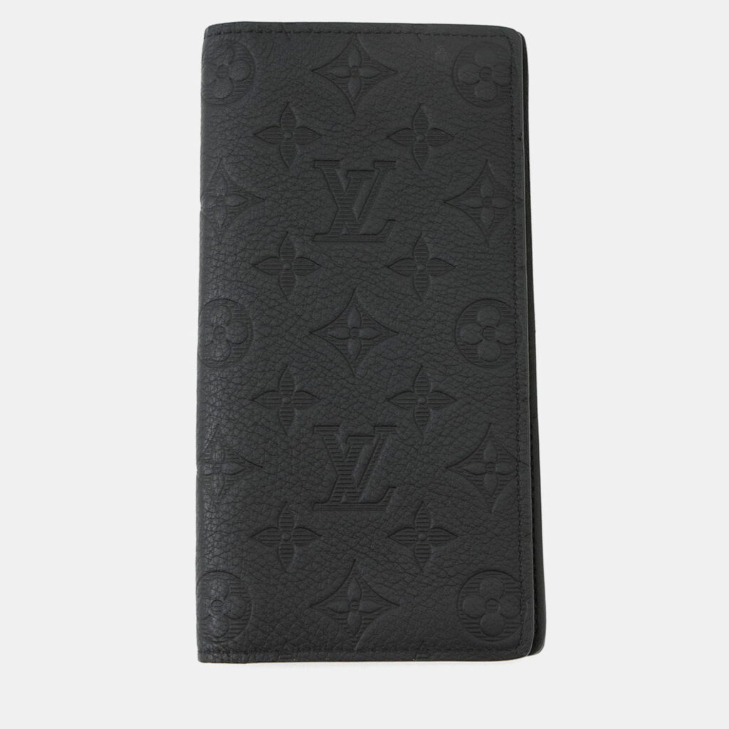 Louis Vuitton Portefeuille Brazza Noir Monogram Shadow