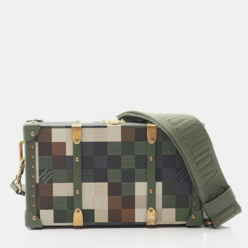 Louis Vuitton Neo Wallet Trunk Shoulder Bag Coated Canvas And Leather Damouflage Pattern Khaki Multicolor Louis Vuitton Neo Wallet Trunk Shoulder Bag Coated Canvas And Leather Damouflage Pattern Khaki Multicolor
