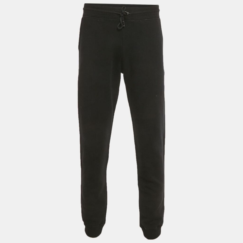 Louis Vuitton Black Cotton Knit Joggers L