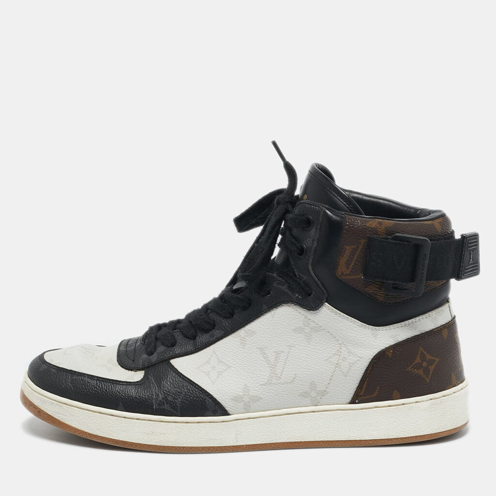 Louis Vuitton Multicolor Monogram Canvas and Leather Rivoli Sneakers Size 40.5