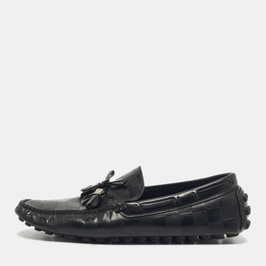 Louis Vuitton Black Leather Gloria Loafers Size 40 Louis Vuitton Black Leather Gloria Loafers Size 40