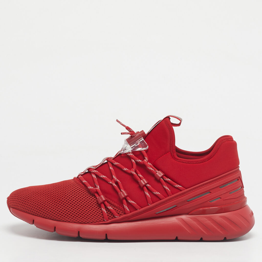 Louis Vuitton Red Fabric and Mesh Fastlane Sneakers Size 46 Louis Vuitton Red Fabric and Mesh Fastlane Sneakers Size 46