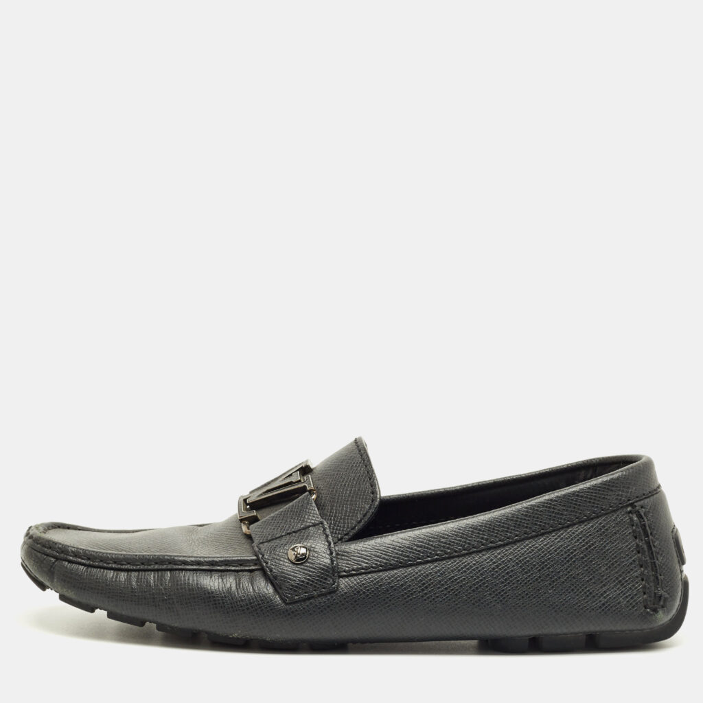 Louis Vuitton Black Leather Monte Carlo Loafers Size 42 Louis Vuitton Black Leather Monte Carlo Loafers Size 42